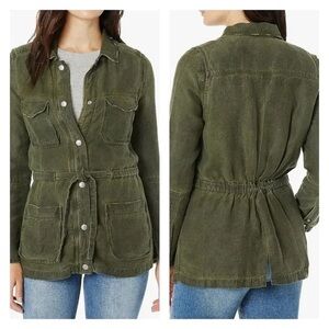 AG Adriano Goldschmied Carell Utility Jacket in Sulfur Desert Pine